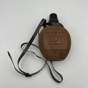 Vintage 1957 Official Rin Tin 101st Cavalry Canteen Screen Gems